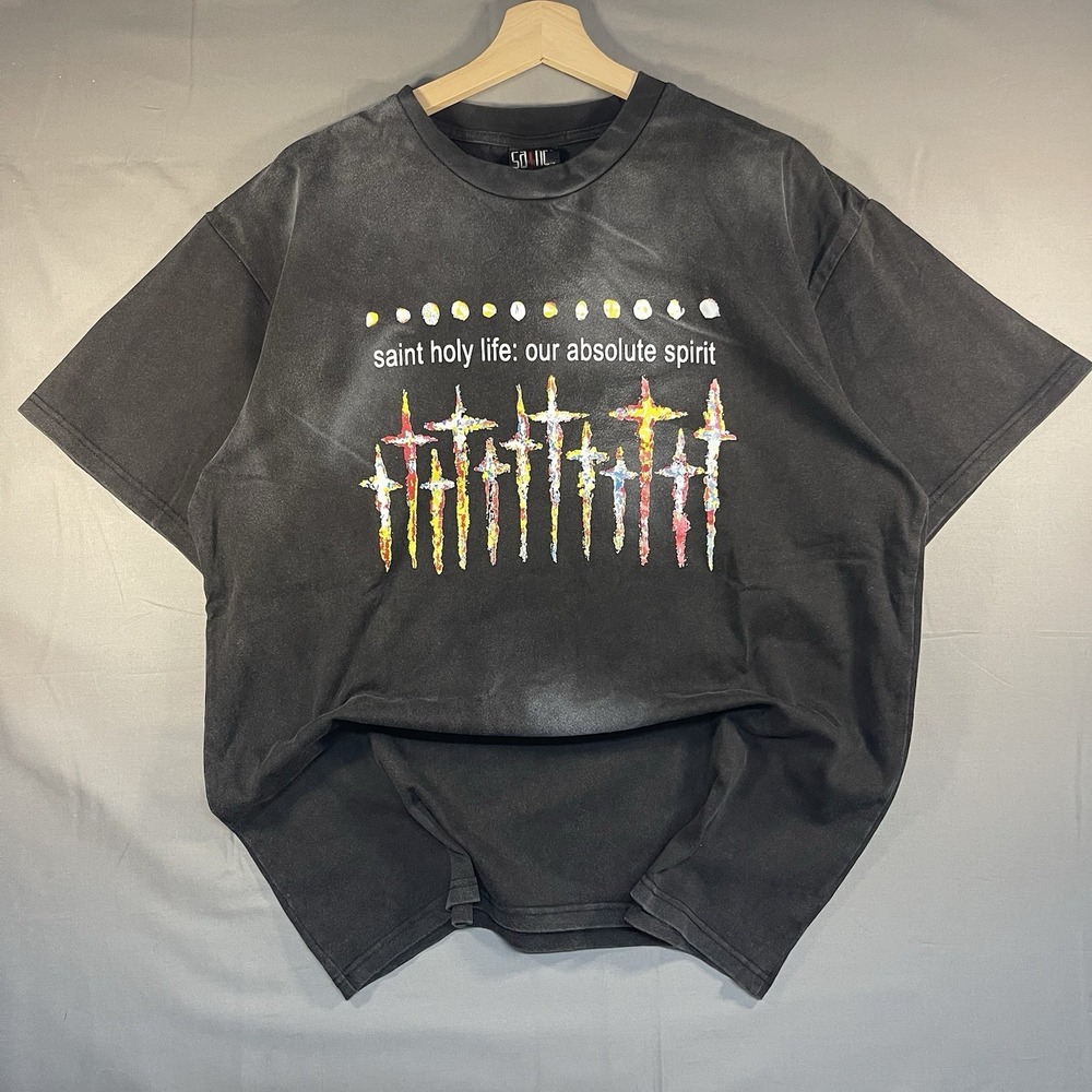 Saint Michael X ForSomeone Collab T Shirt Holy Living Mens Large Rare Jesus Tee